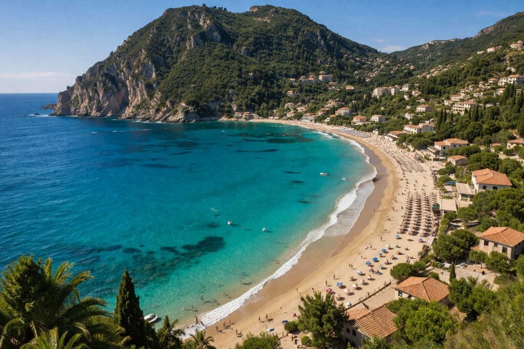 Agios Gordios Bay, West Coast Surfing and Sailing Guide